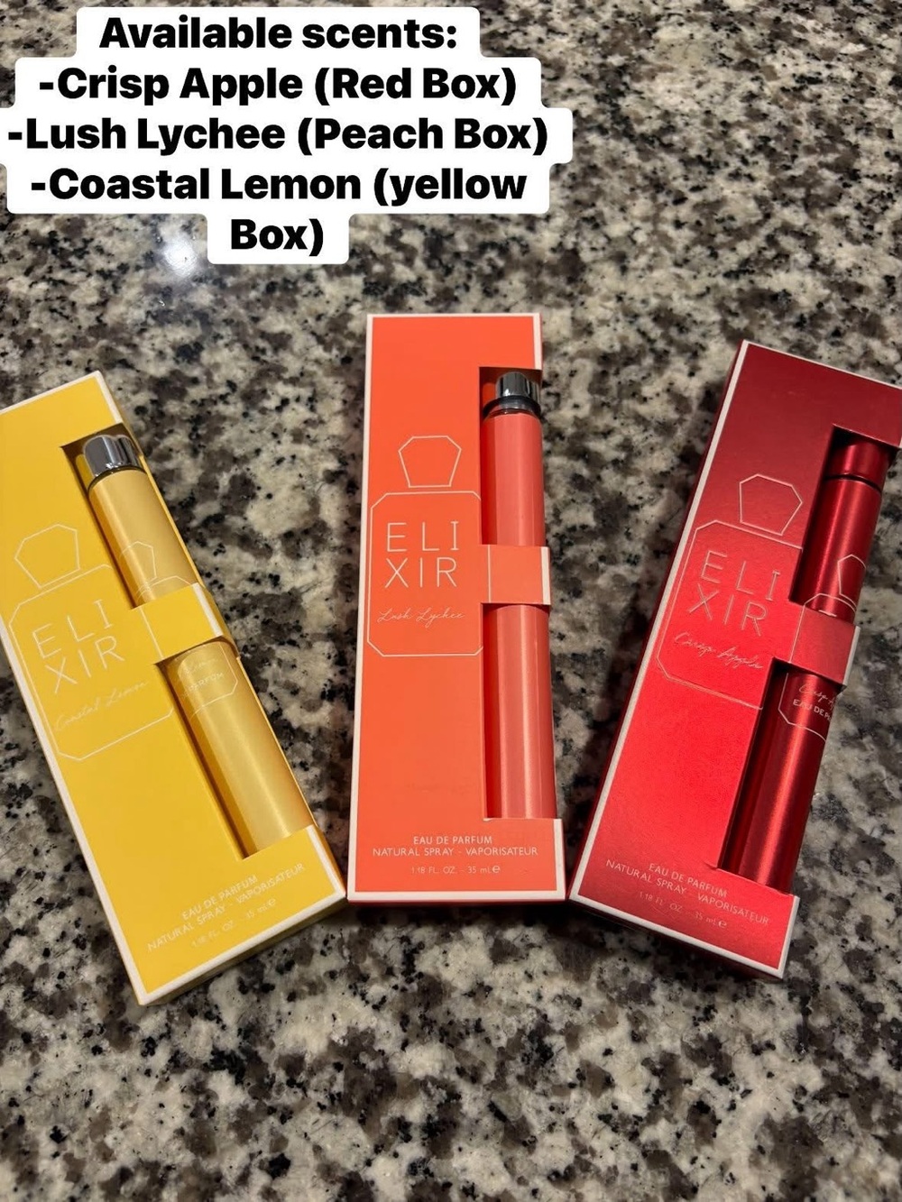 Travel Spray Perfume - Available in Red, Peach, Yellow